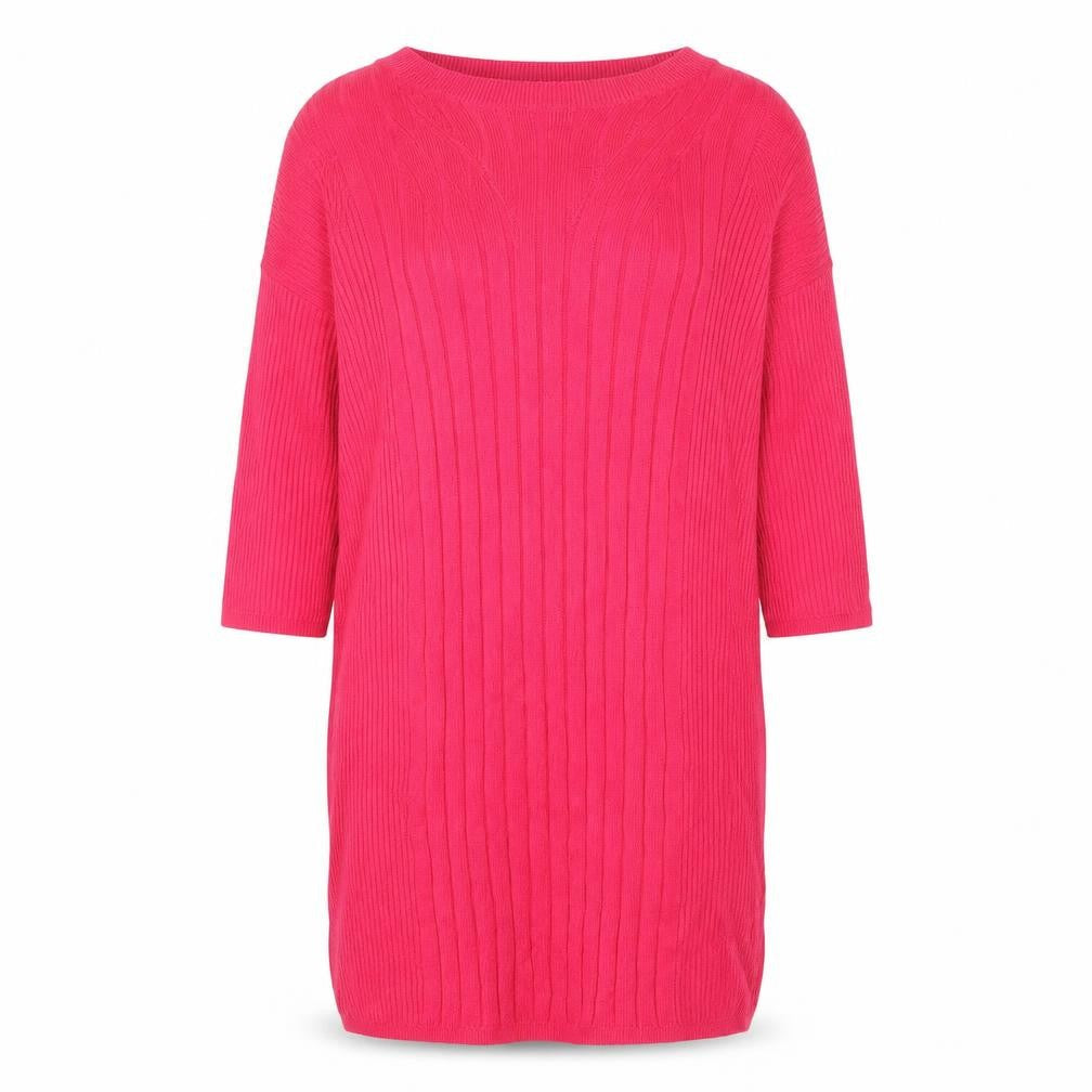 Marks and Spencer Womens Pink Round Neck Viscose Pullover Jumper Size S