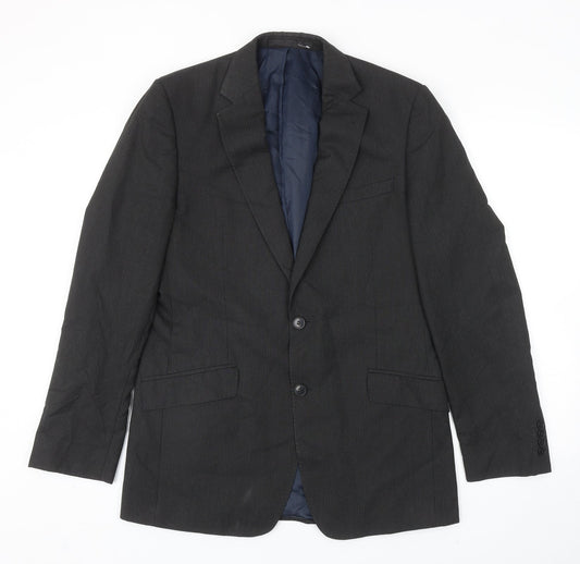 Marks and Spencer Mens Grey Viscose Jacket Blazer Size 40