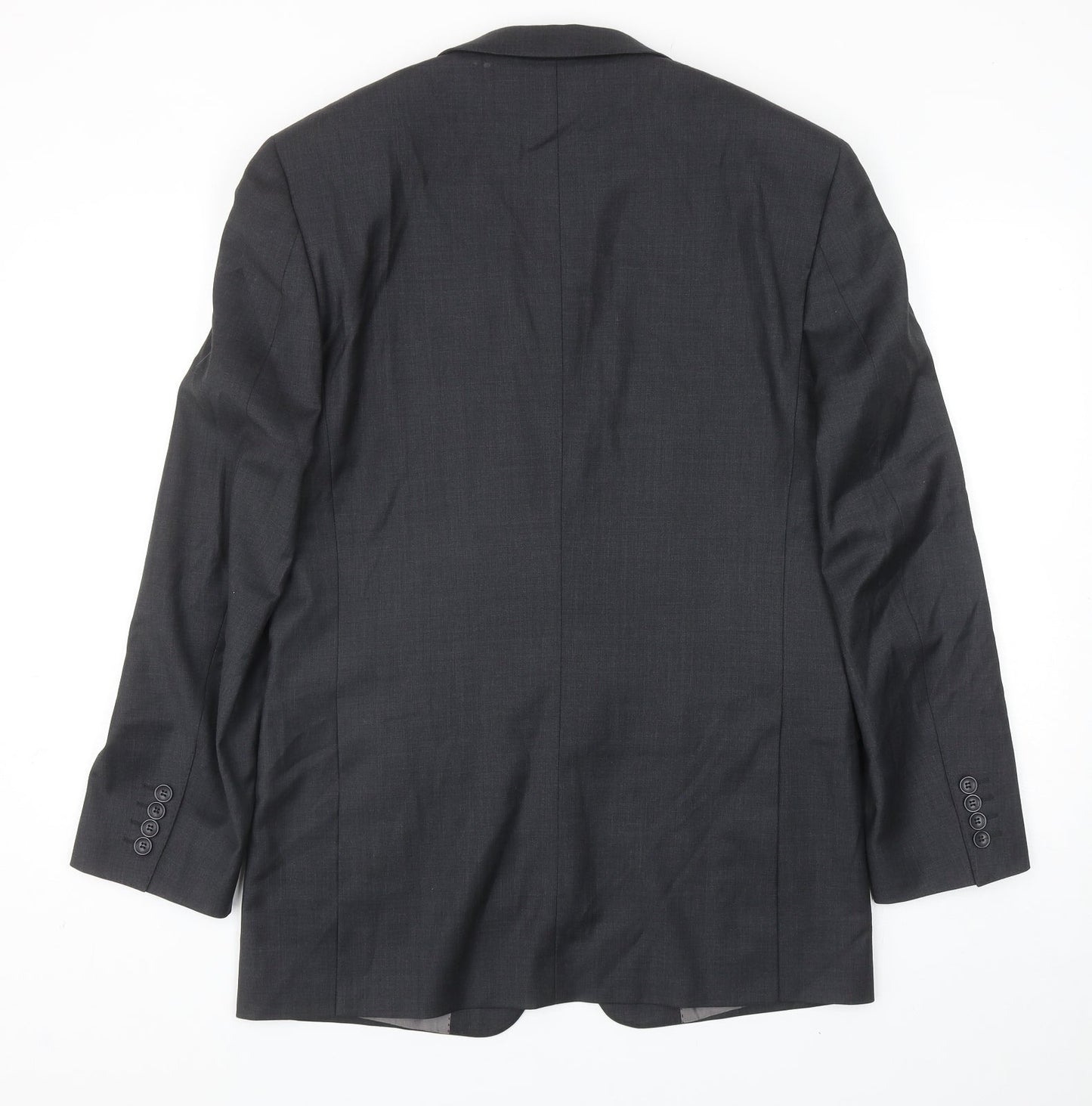 Butler & Webb Mens Grey Wool Jacket Blazer Size 38