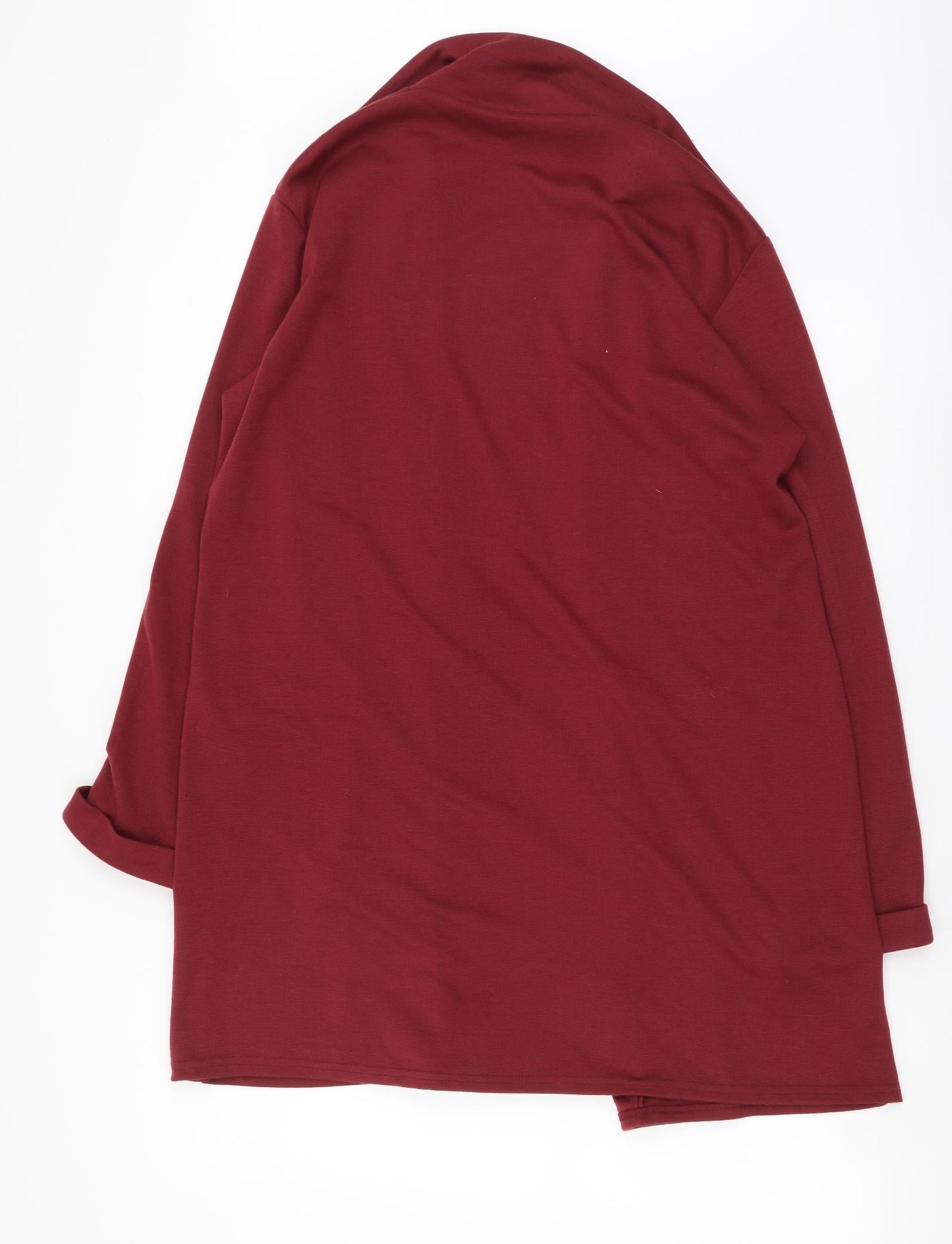 Select Womens Red Overcoat Jacket Size 10 Hook & Eye