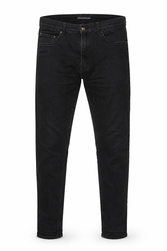 Ziggy Mens Black Cotton Skinny Jeans Size 32 in Regular Button