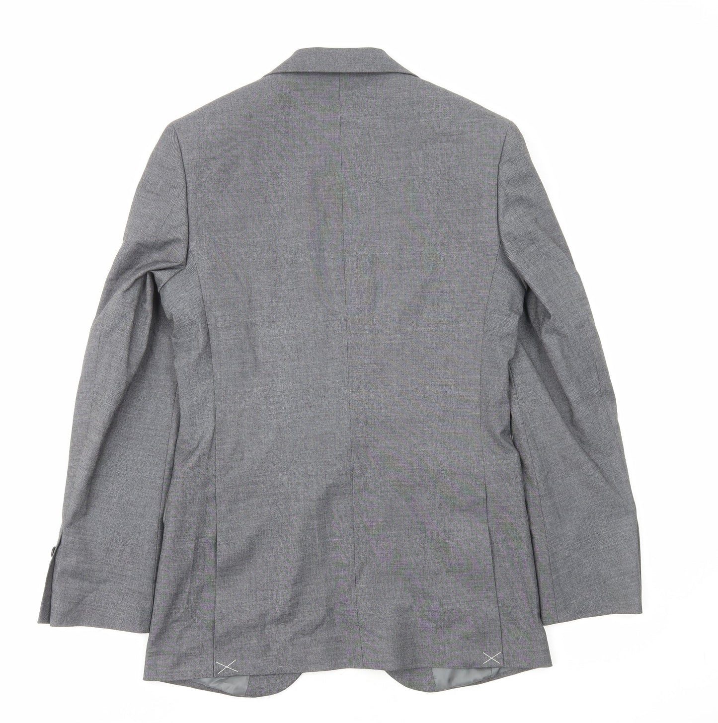 Marks and Spencer Mens Grey Polyester Jacket Blazer Size S