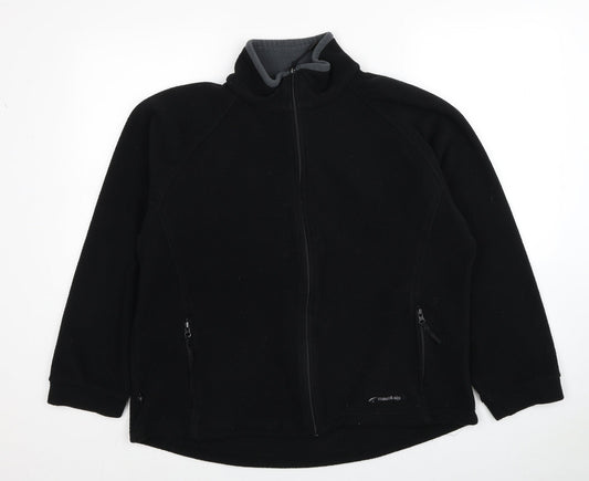 Mountain Life Womens Black Jacket Size 14 Zip