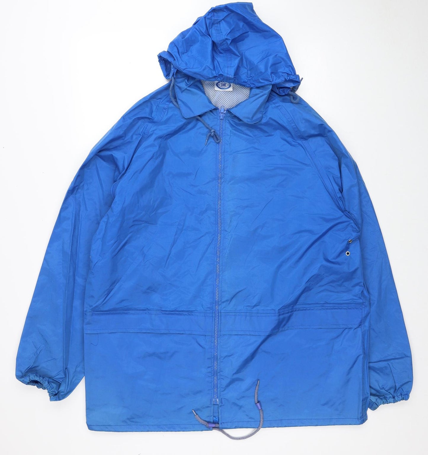 Sporting Club Mens Blue Windbreaker Jacket Size L Zip