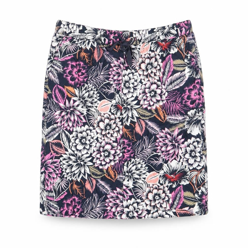 Marks and Spencer Womens Multicoloured Geometric Polyester A-Line Skirt Size 10 Drawstring