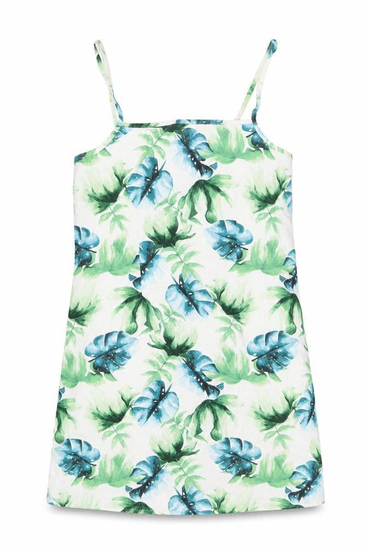 Jack Wills Womens White Geometric Linen Mini Size 8 Square Neck Zip