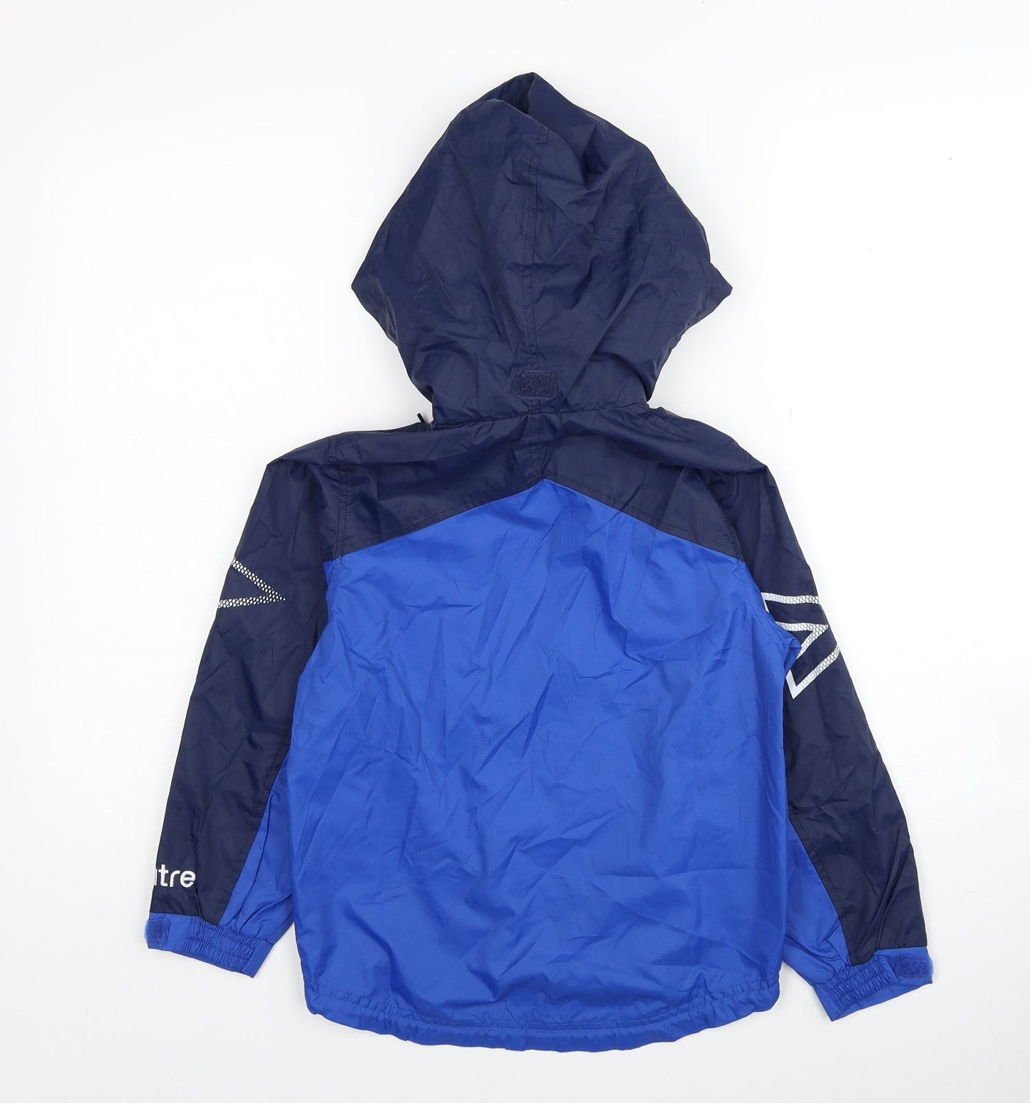 Mitre Boys Blue Colourblock Windbreaker Jacket Size XS Zip