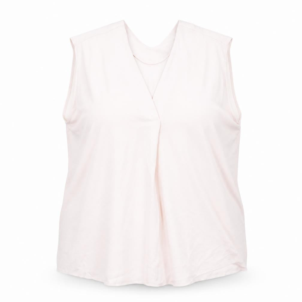 Marks and Spencer Womens Pink Polyester Basic Tank Size 20 V-Neck