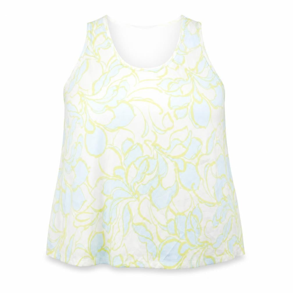 Marks and Spencer Womens Multicoloured Geometric Polyester Basic Tank Size 18 Round Neck