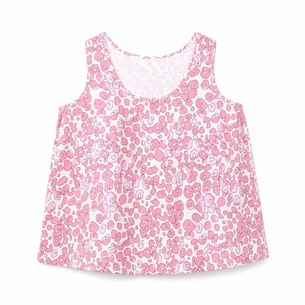 Marks and Spencer Womens Pink Animal Print Polyester Basic Blouse Size 10 Round Neck - Leopard Print