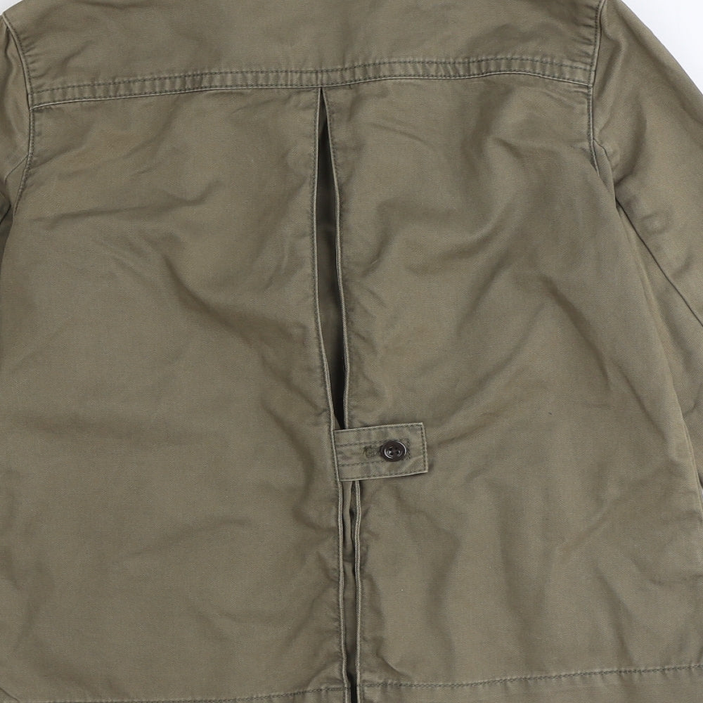 Eddie Bauer Womens Green Jacket Blazer Size S Button