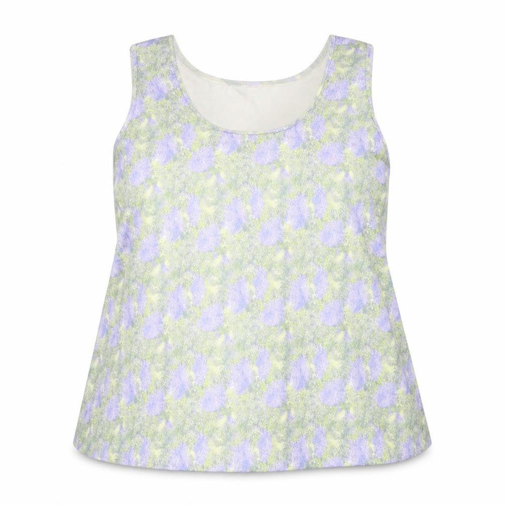 Marks and Spencer Womens Multicoloured Geometric Polyester Basic Tank Size 18 Scoop Neck