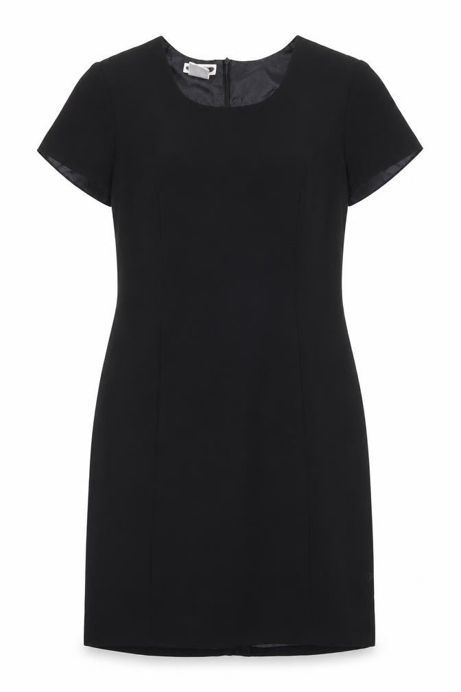 Worthington Industries Womens Black Polyester Shift Size 10 Round Neck Zip