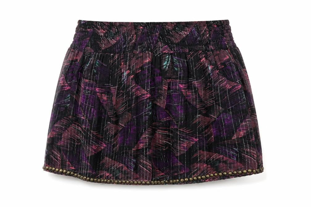 Miss Selfridge Womens Black Geometric Polyester Mini Skirt Size 6