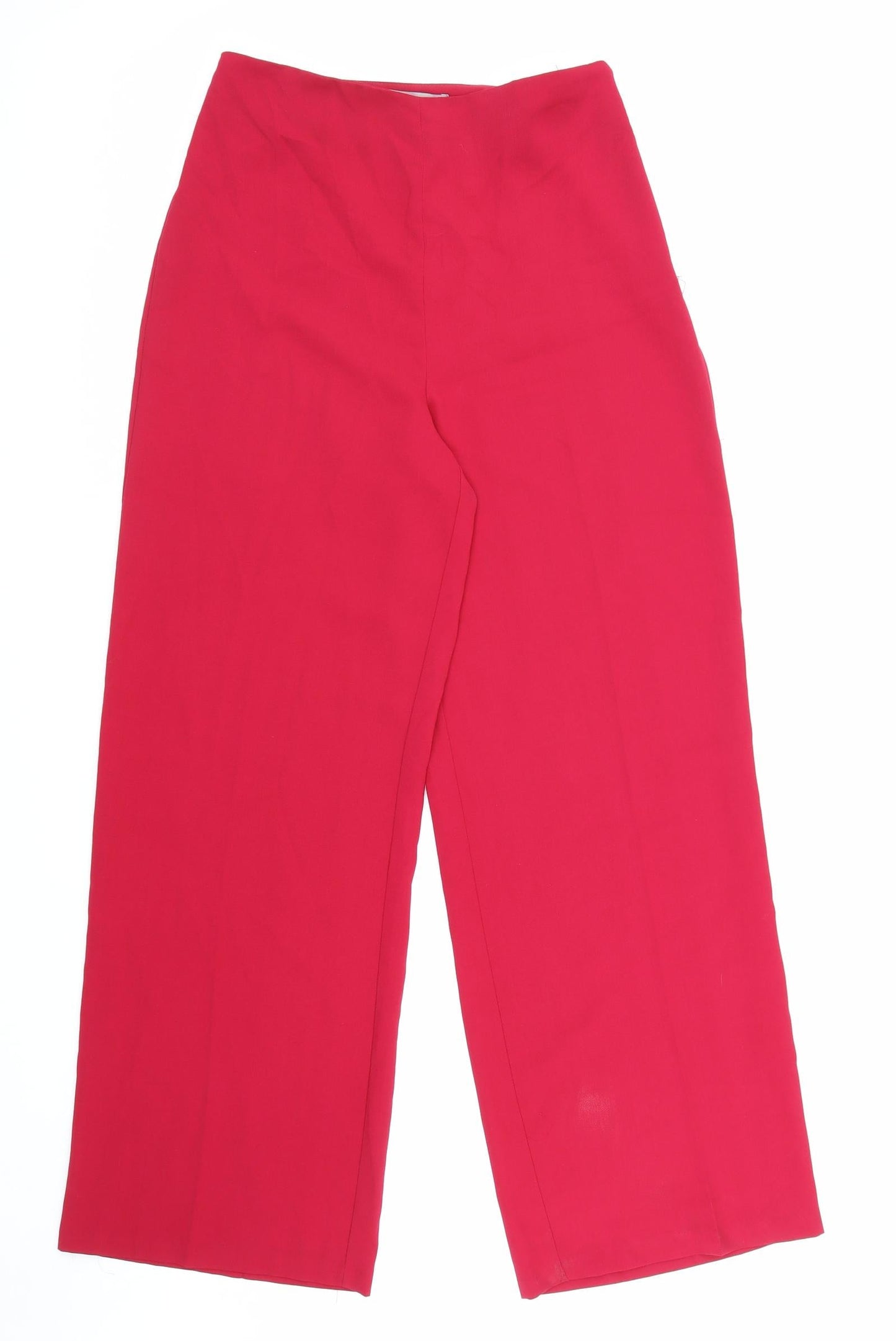 ASOS Womens Pink Polyester Trousers Size 8 L30.5 in Regular Zip