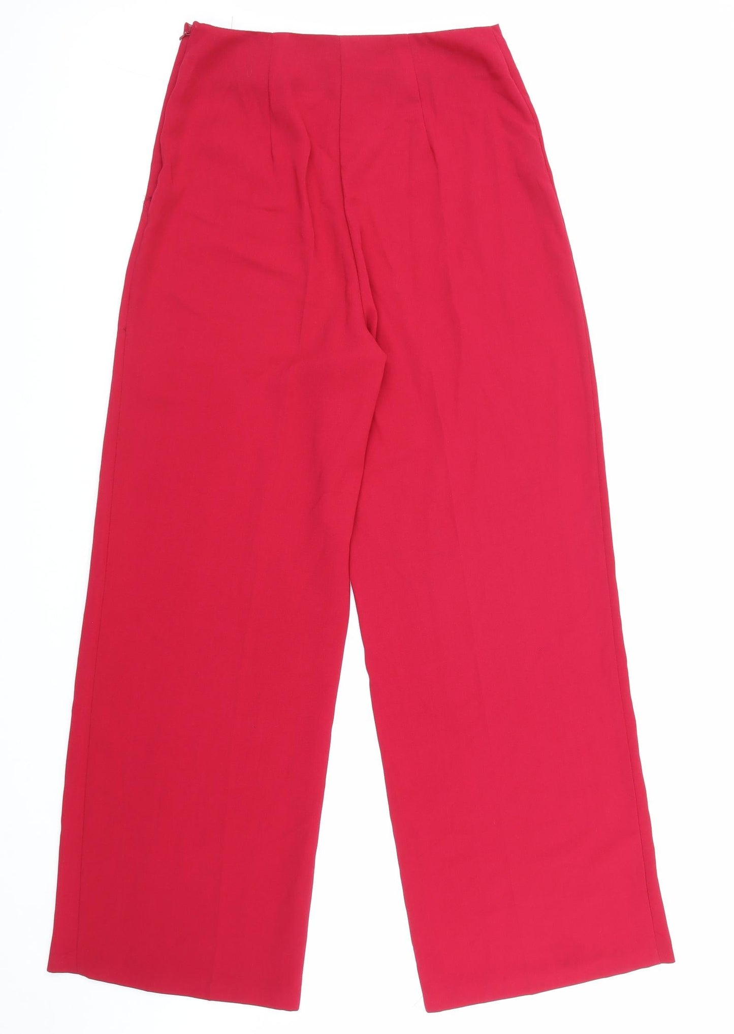 ASOS Womens Pink Polyester Trousers Size 8 L30.5 in Regular Zip