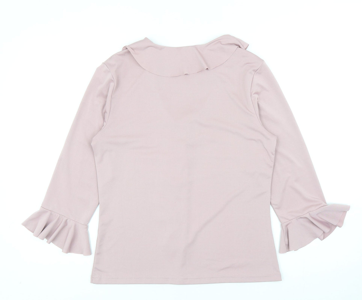 Flash Jeans Womens Pink Polyester Basic T-Shirt Size 12 Round Neck