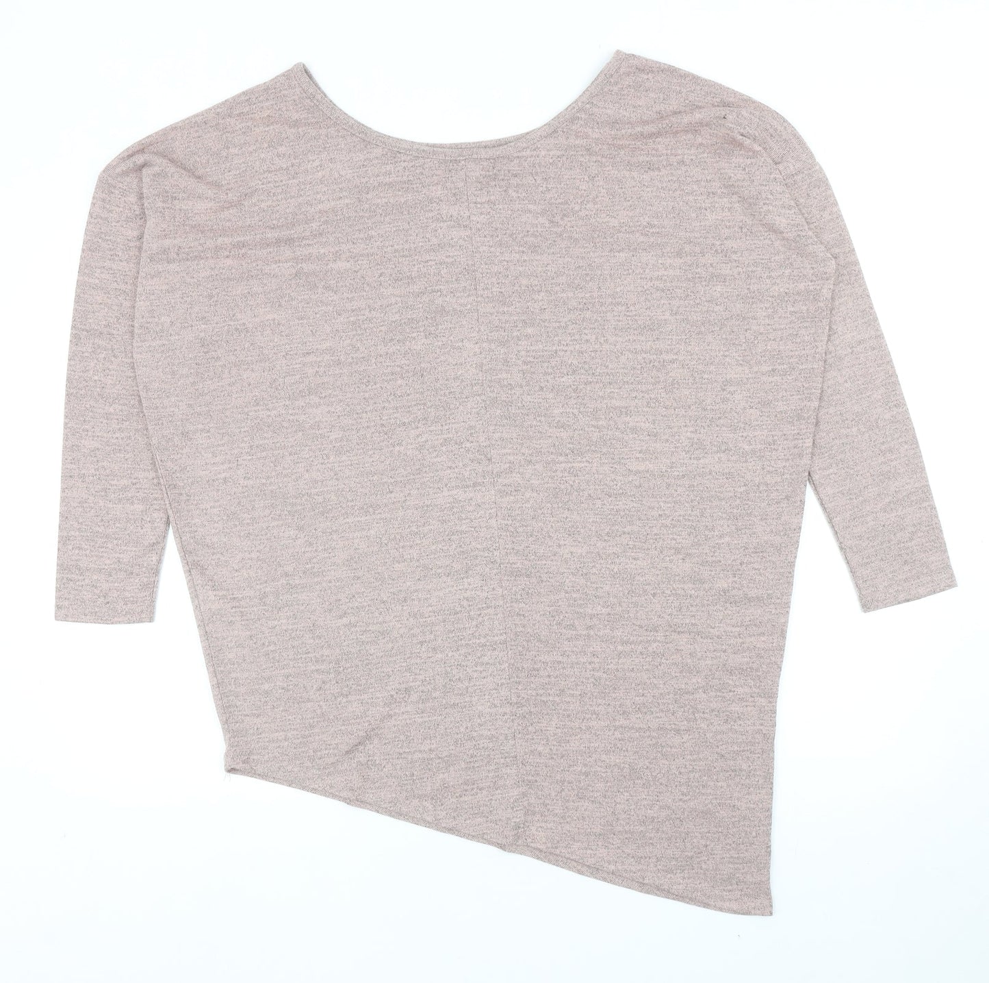 New Look Womens Pink Round Neck Polyester Pullover Jumper Size M