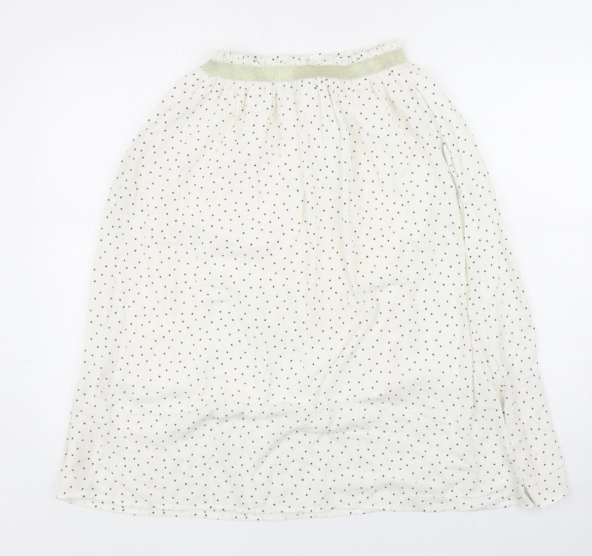 Sweewe Womens White Geometric Viscose A-Line Skirt Size S