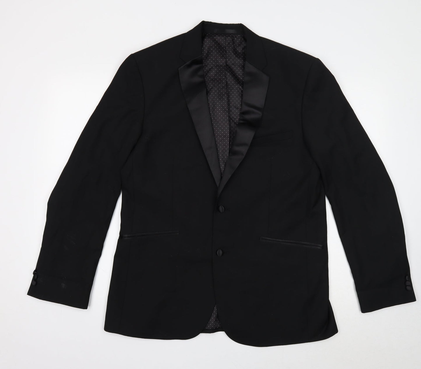 Taylor & Wright Mens Black Polyester Jacket Blazer Size 42