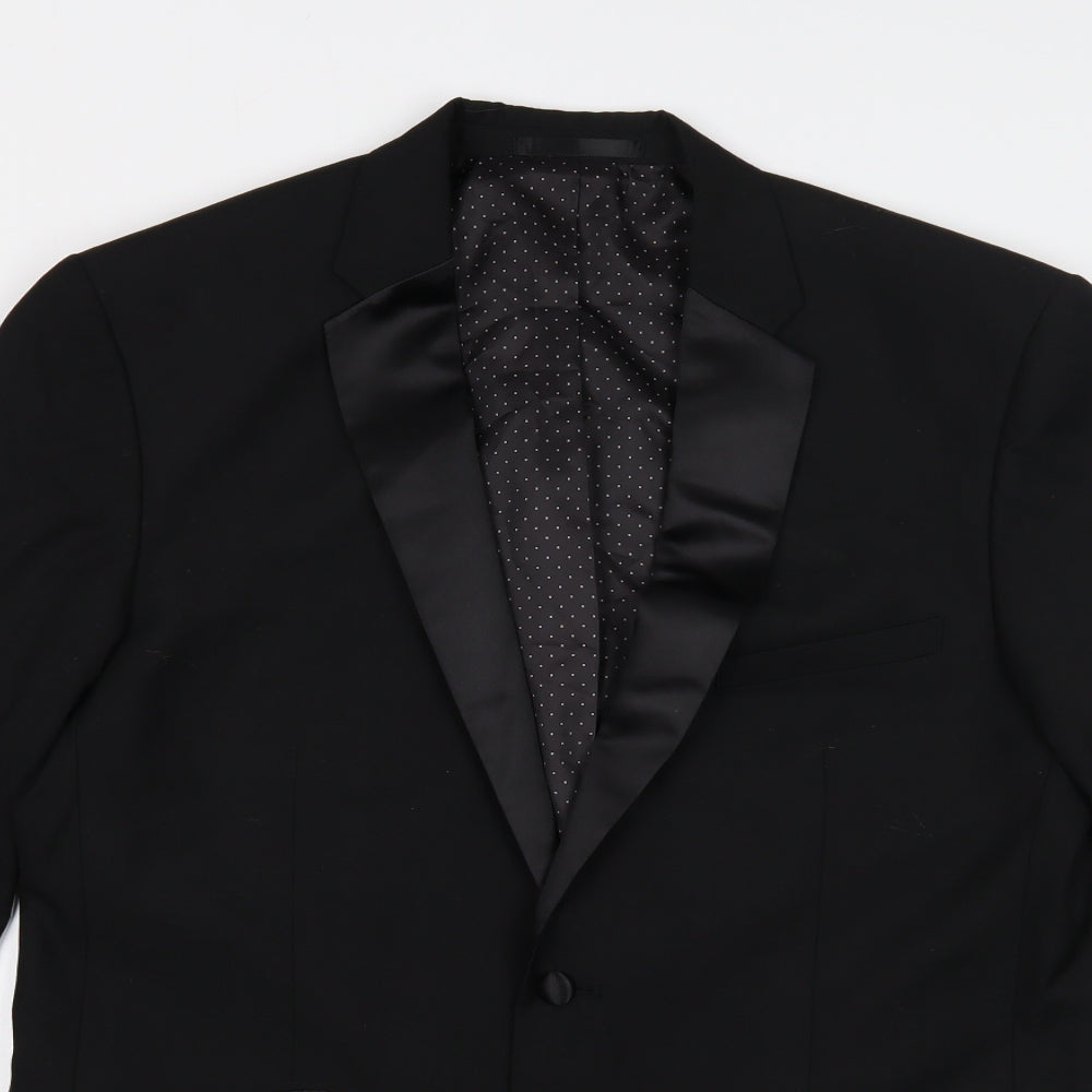 Taylor & Wright Mens Black Polyester Jacket Blazer Size 42