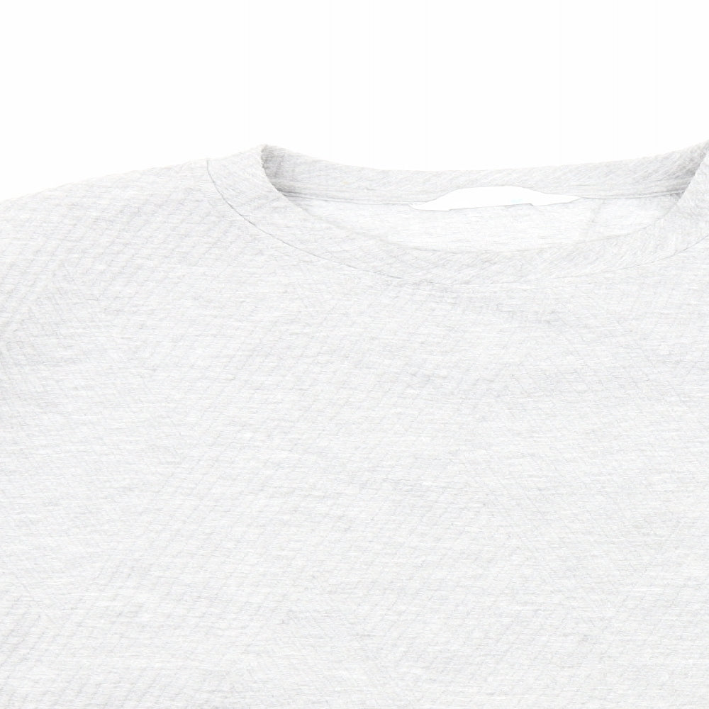 Primark Womens Grey Cotton Pullover Sweatshirt Size M Pullover - Cropped