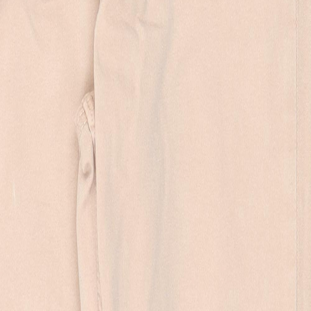 Ede & Ravenscroft Womens Pink Cotton Blend Skinny Jeans Size 12 Regular Zip