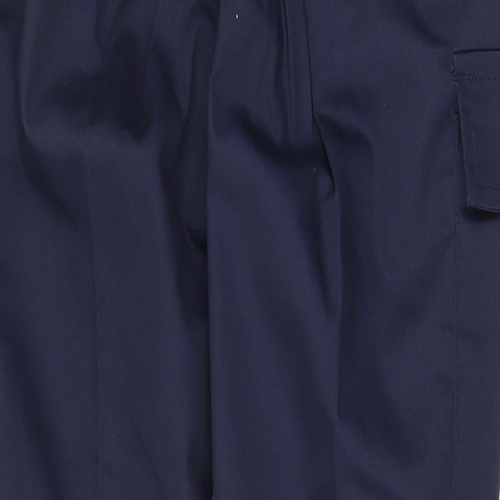 Uneek Womens Blue Polyester Carpenter Trousers Size 8 Regular Zip
