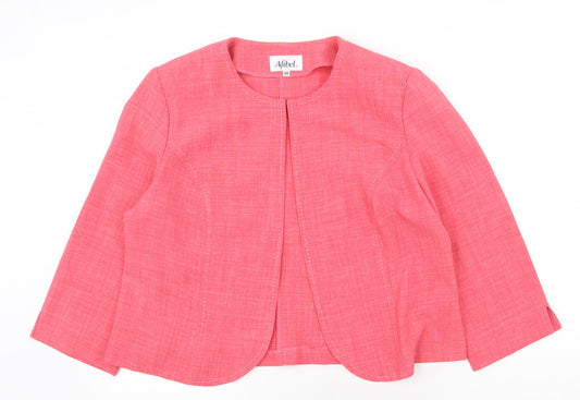 Afibel Womens Pink Jacket Poncho Size 18 Hook & Eye