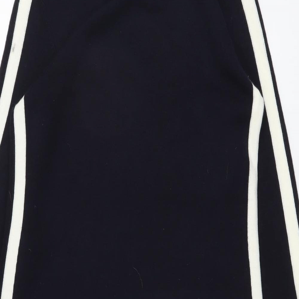 Vince Camuto Womens Blue Acrylic Shift Size XS Round Neck Pullover