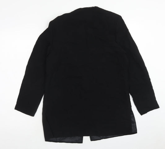 Gina Bacconi Womens Black Jacket Size 12 Hook & Eye