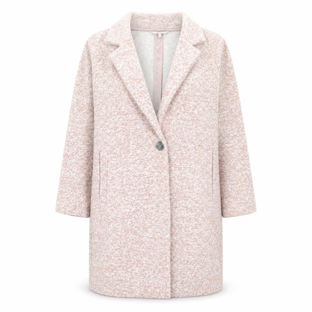 Next Womens Pink Overcoat Coat Size 8 Button
