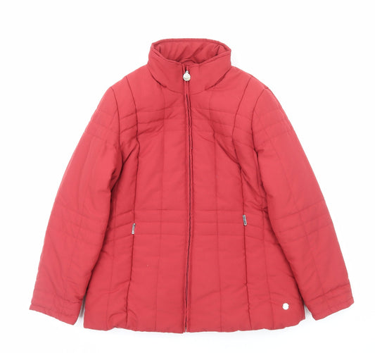 Penny Plain Womens Red Jacket Size 10 Zip