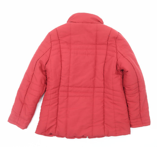 Penny Plain Womens Red Jacket Size 10 Zip