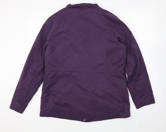 BHS Womens Purple Jacket Size 14 Zip