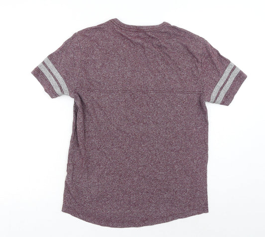 Gap Mens Red Cotton T-Shirt Size S Round Neck