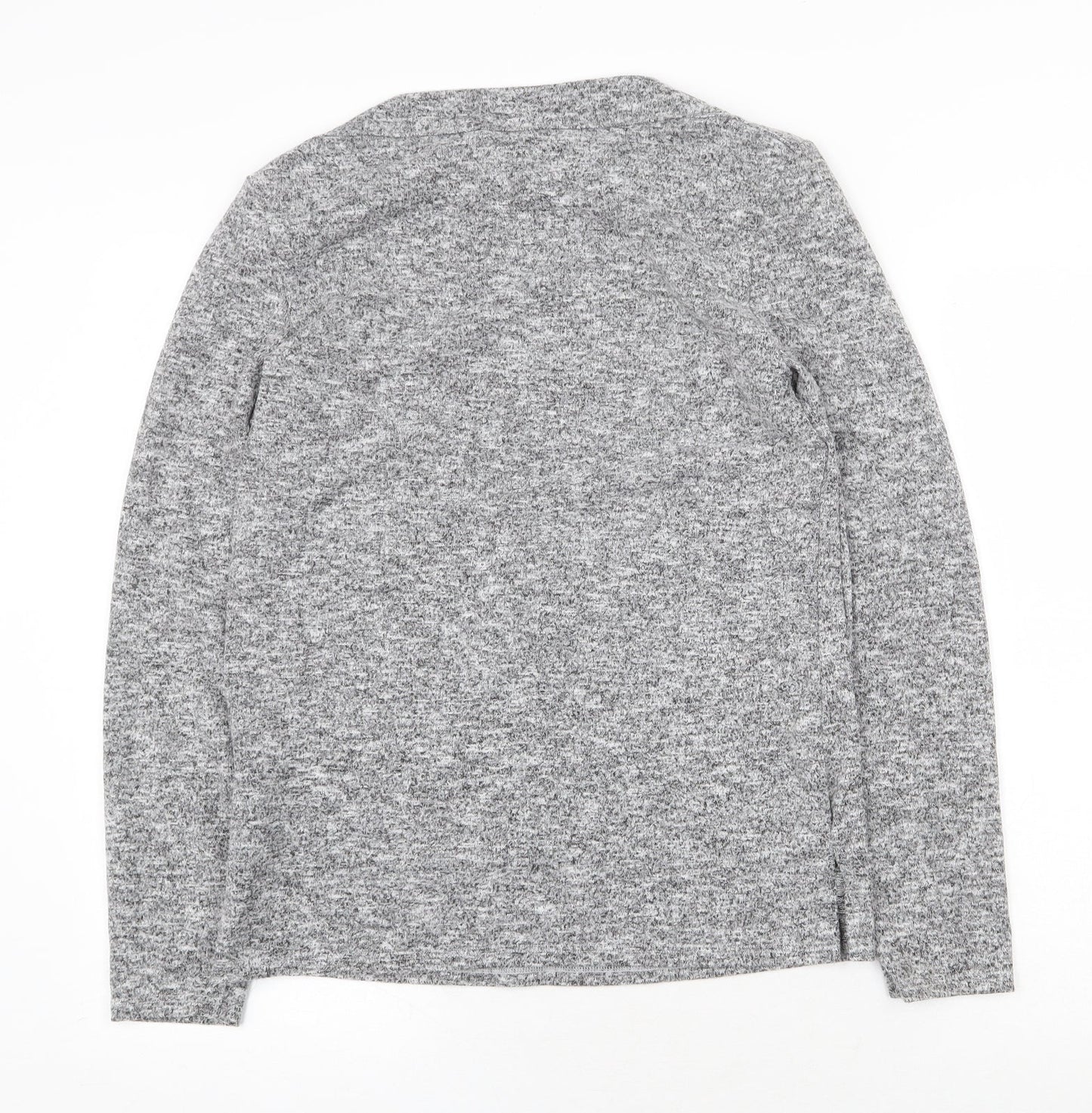 Dorothy Perkins Womens Grey Boat Neck Polyester Pullover Jumper Size 12 - Slash Neck