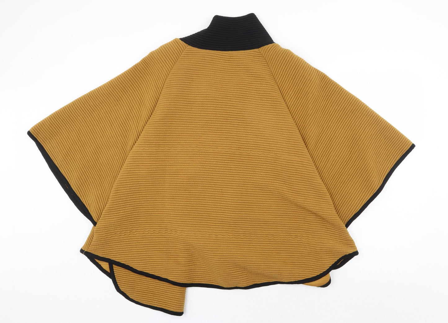Mandi Womens Yellow Jacket Poncho Size 10 Zip