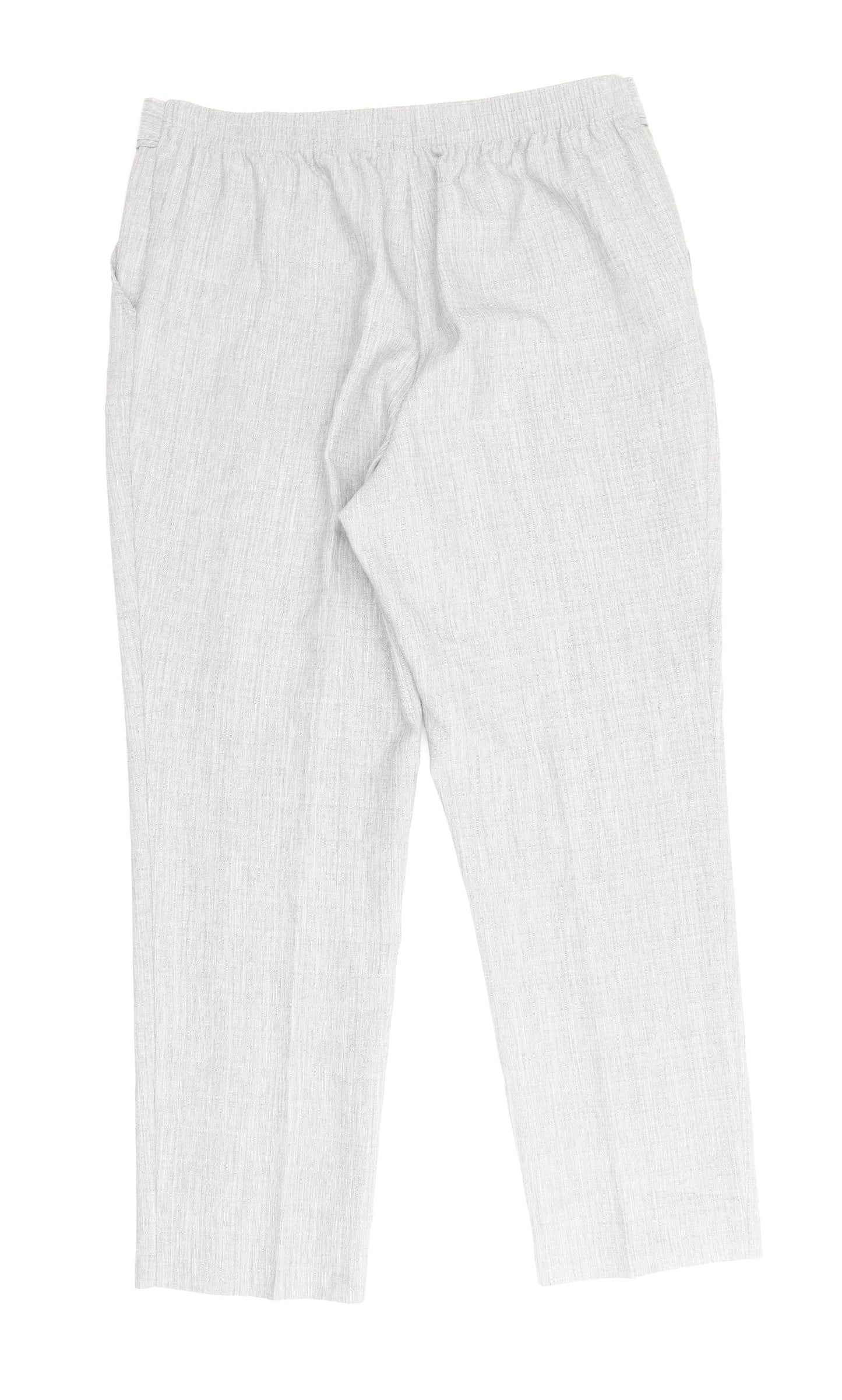 Marks and Spencer Womens Grey Polyester Trousers Size 14 Regular