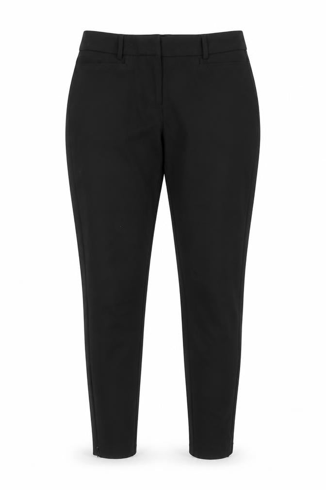 NEXT Womens Black Polyester Dress Pants Trousers Size 8 Regular Hook & Eye