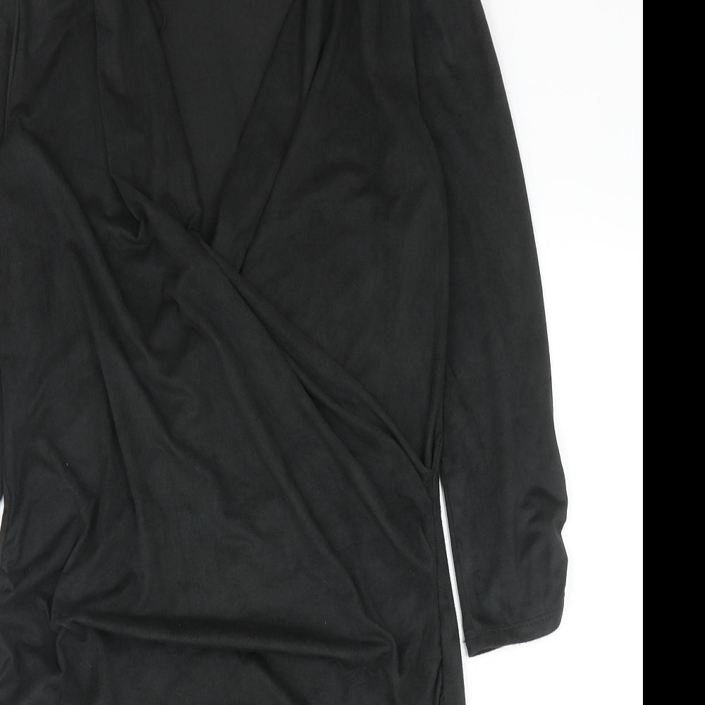 Marks and Spencer Womens Grey Polyester Shift Size 12 V-Neck Pullover