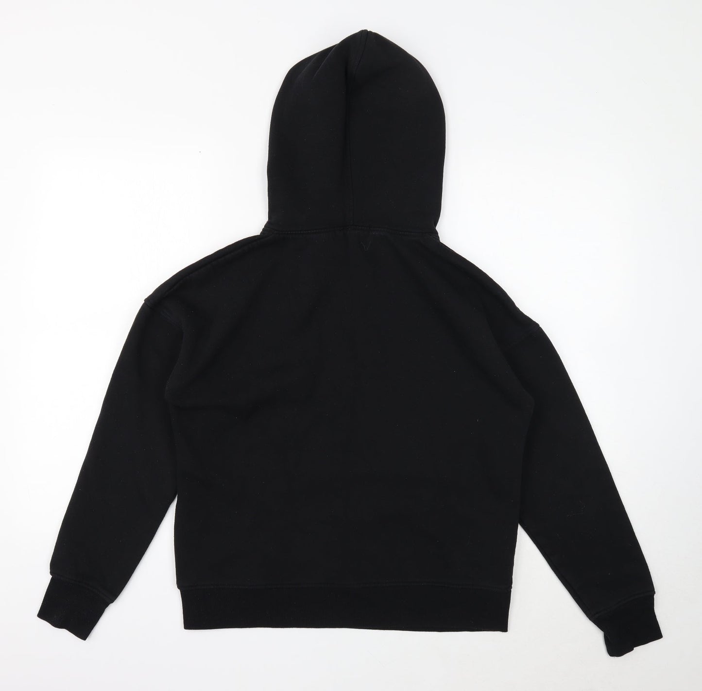 Missguided Womens Black Cotton Pullover Hoodie Size 8 Pullover