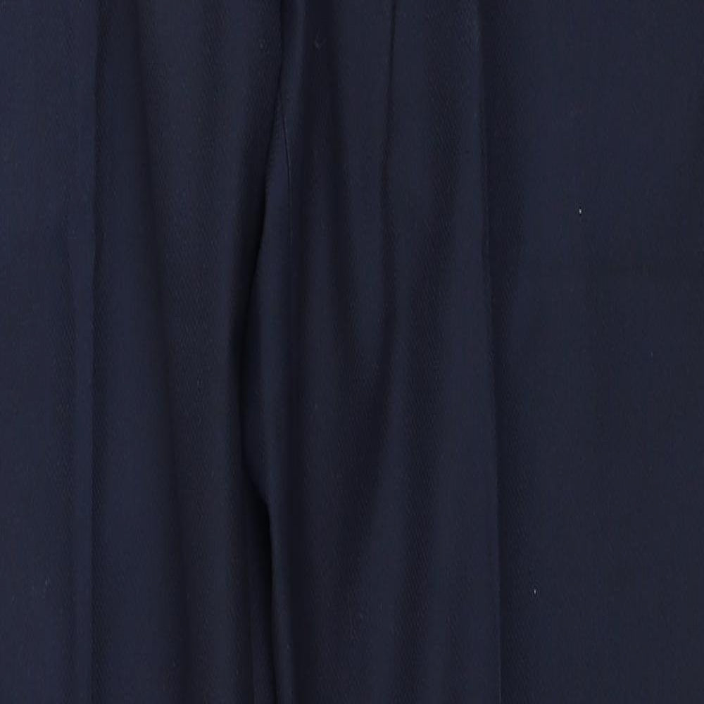 NEXT Mens Beige Polyester Dress Pants Trousers Size 34 in L33 in Regular Button
