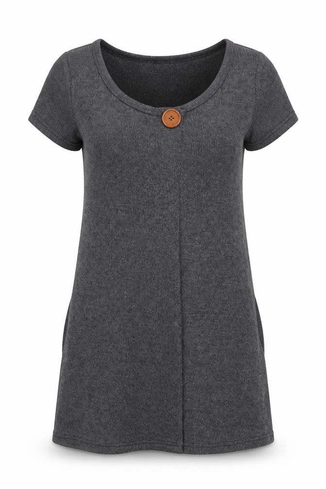 Apricot Womens Black Polyester A-Line Size 12 Scoop Neck Pullover