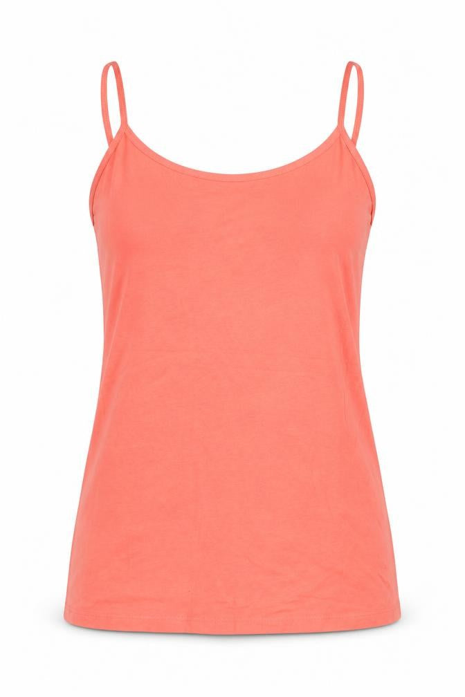 Marks and Spencer Womens Pink Cotton Basic Tank Size 10 Round Neck