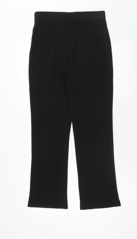 Dorothy Perkins Womens Black Polyester Trousers Size 10 Regular