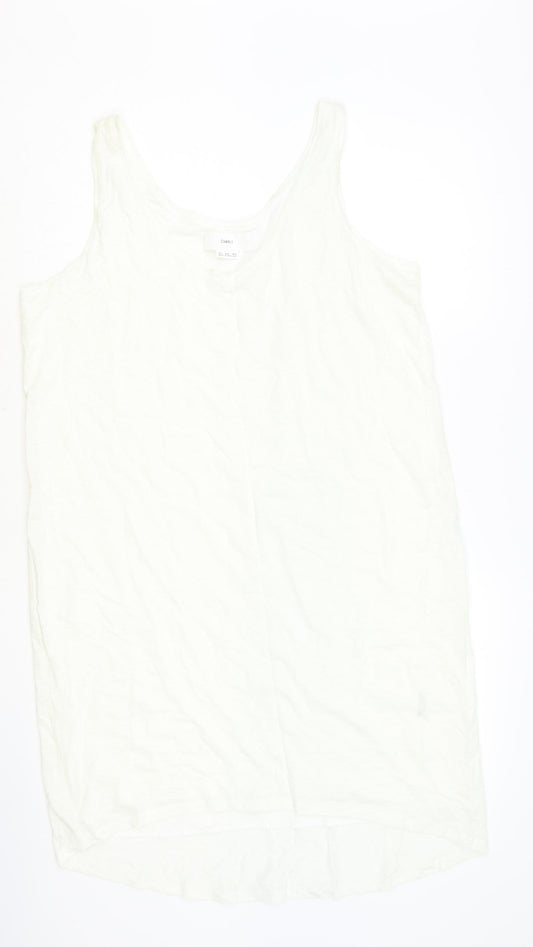 Charli Womens Ivory Polyester Shift Size 14 V-Neck Pullover