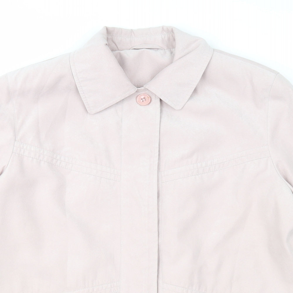 Preworn Womens Pink Jacket Size 14 Zip