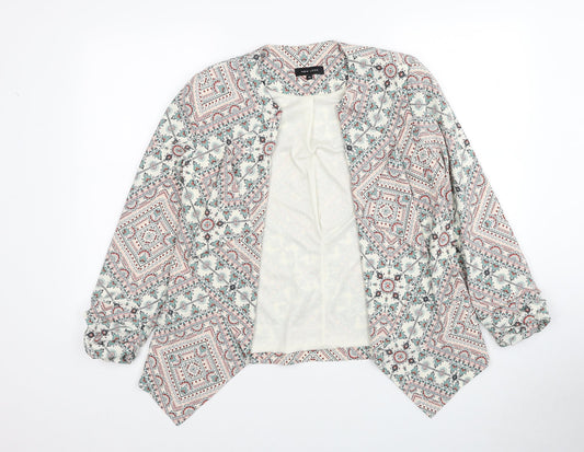New Look Womens Multicoloured Geometric Jacket Size 10