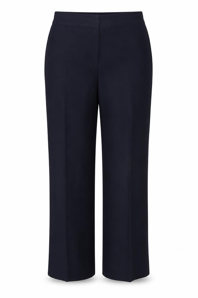 Berkertex Womens Blue Polyester Dress Pants Trousers Size 14 Regular Zip